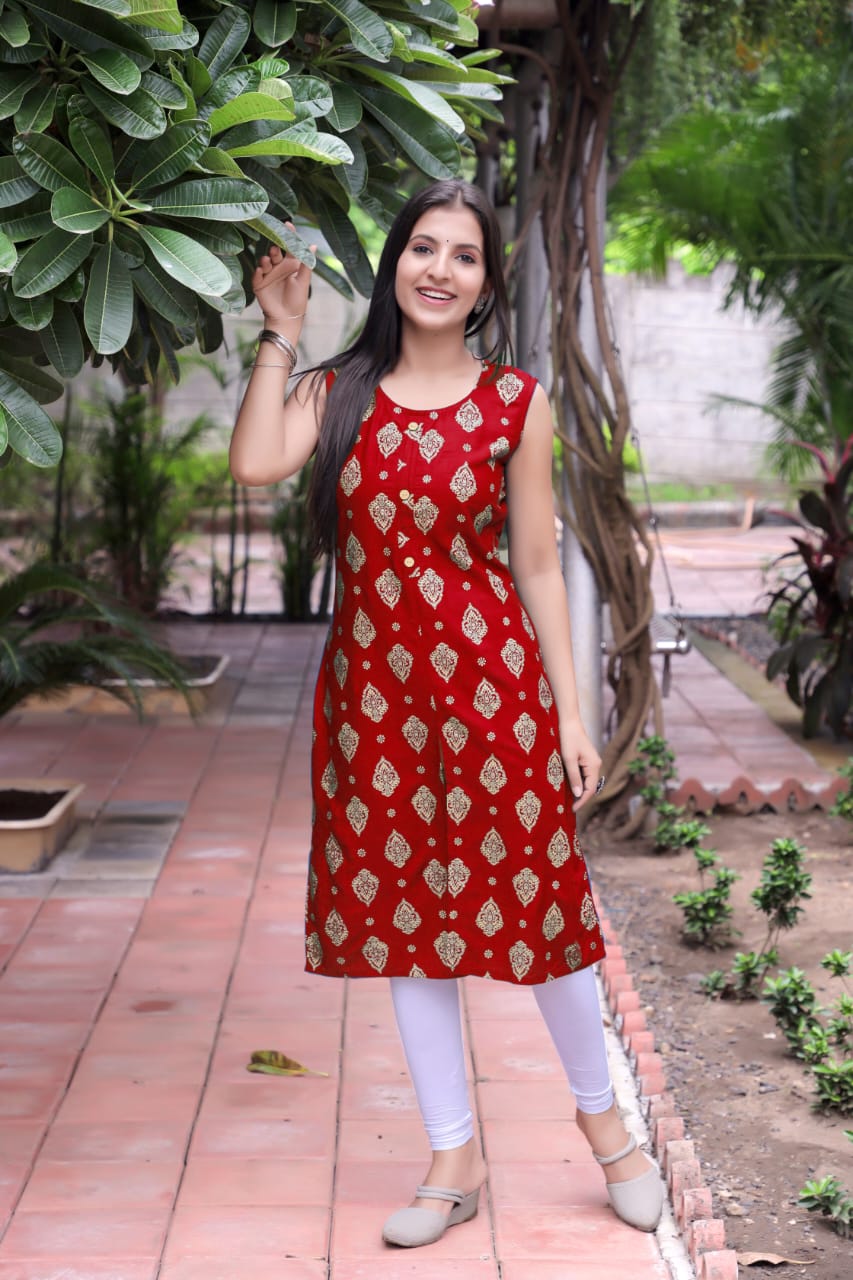 Barfi 7110 Color Set Printed Kurtis Catalog
